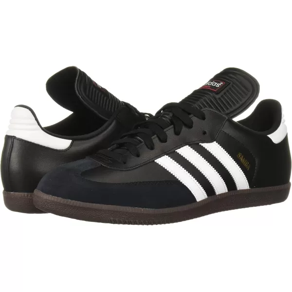 adidas Mens Samba Classic Soccer ShoeBlackWhiteBlack