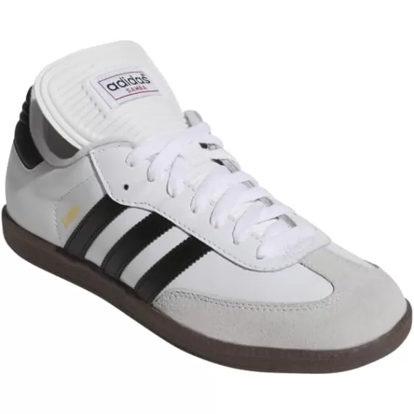 adidas Mens Samba Classic Soccer ShoeWhiteBlackWhite