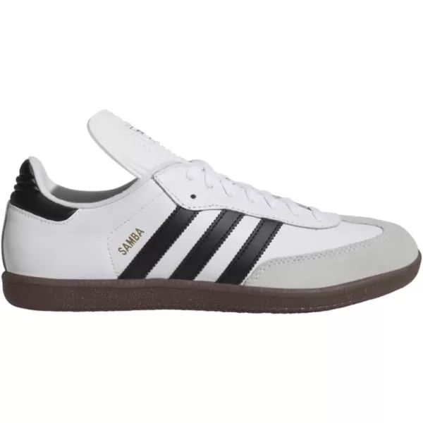 adidas Mens Samba Classic Soccer ShoeWhiteBlackWhite