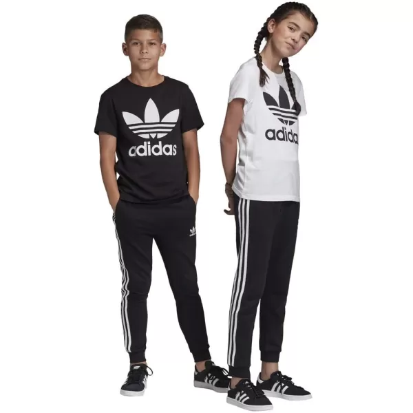 imageadidas Originals Kids 3Stripes Trefoil PantsBlackWhite