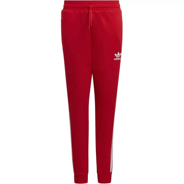 imageadidas Originals Kids 3Stripes Trefoil PantsVivid RedWhite