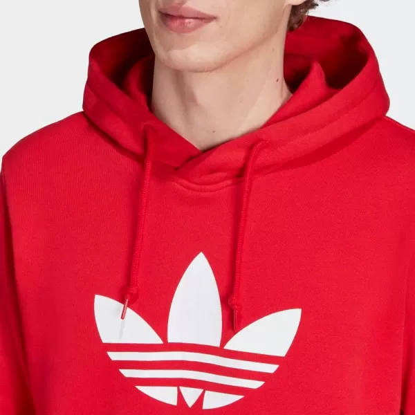 imageadidas Originals Mens Adicolor Essentials Trefoil HoodieBetter Scarlet