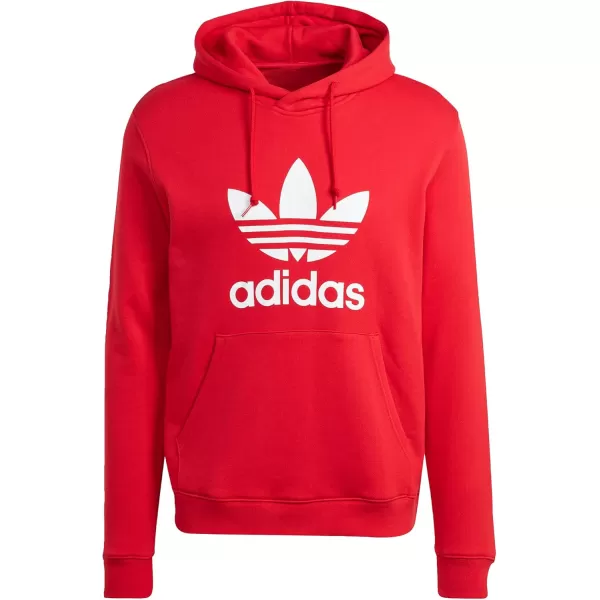 imageadidas Originals Mens Adicolor Essentials Trefoil HoodieBetter Scarlet