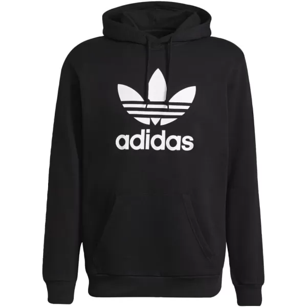 imageadidas Originals Mens Adicolor Essentials Trefoil HoodieBlackWhite 2021