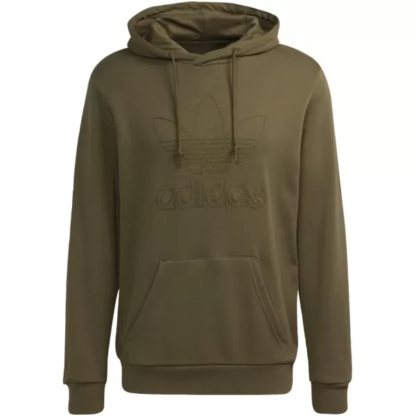 imageadidas Originals Mens Adicolor Essentials Trefoil HoodieFocus Olive