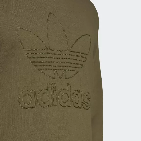 imageadidas Originals Mens Adicolor Essentials Trefoil HoodieFocus Olive