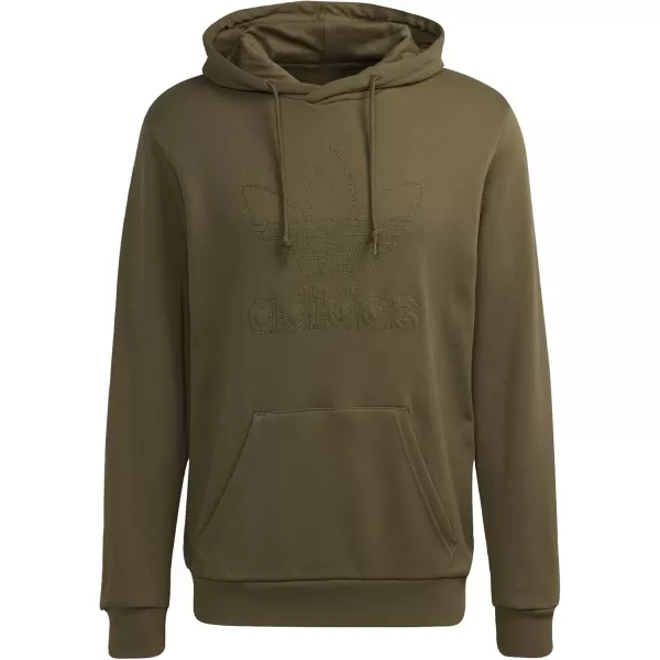 imageadidas Originals Mens Adicolor Essentials Trefoil HoodieFocus Olive