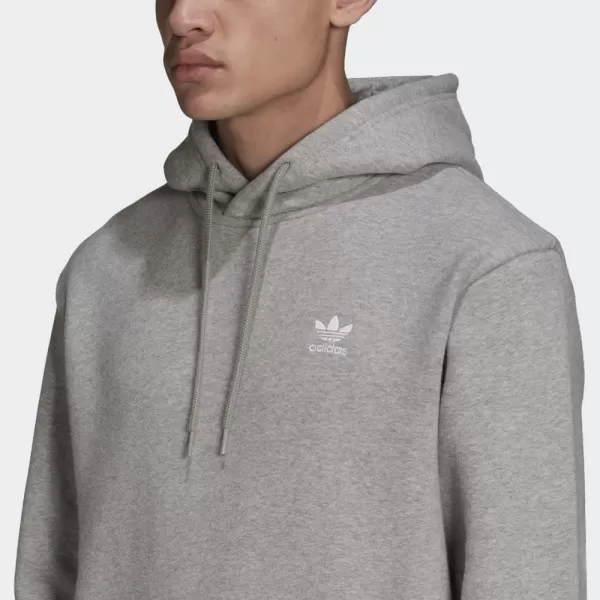 imageadidas Originals Mens Adicolor Essentials Trefoil HoodieMedium Grey Heather