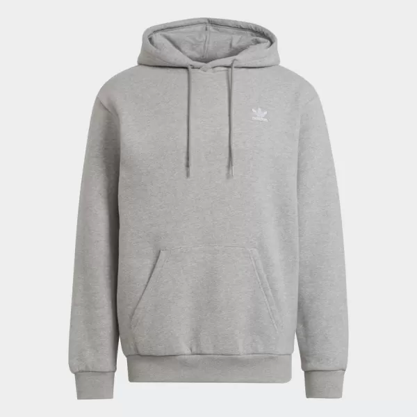 imageadidas Originals Mens Adicolor Essentials Trefoil HoodieMedium Grey Heather