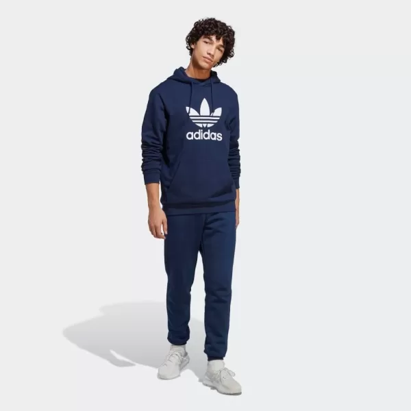 imageadidas Originals Mens Adicolor Essentials Trefoil HoodieNight Indigo