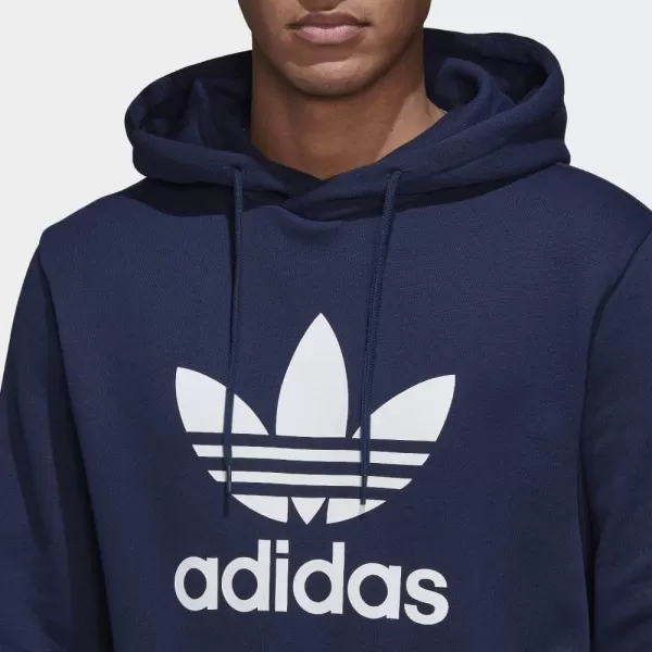 imageadidas Originals Mens Adicolor Essentials Trefoil HoodieNight Indigo 2022