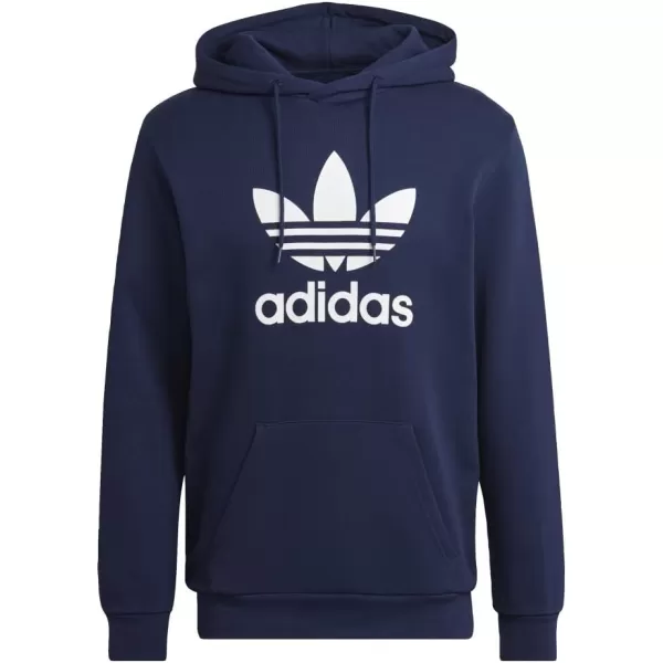 imageadidas Originals Mens Adicolor Essentials Trefoil HoodieNight Indigo 2022