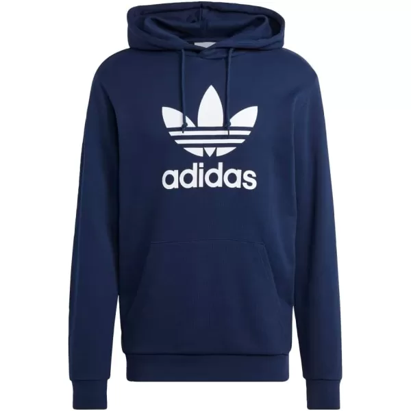 imageadidas Originals Mens Adicolor Essentials Trefoil HoodieNight Indigo