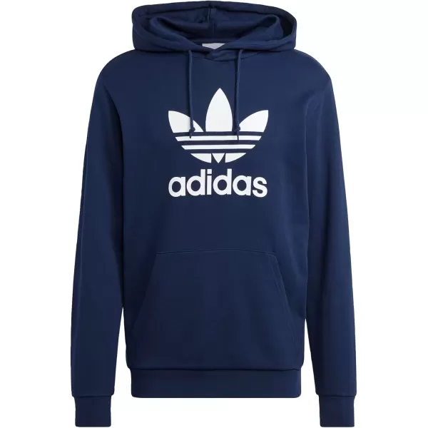 imageadidas Originals Mens Adicolor Essentials Trefoil HoodieNight Indigo