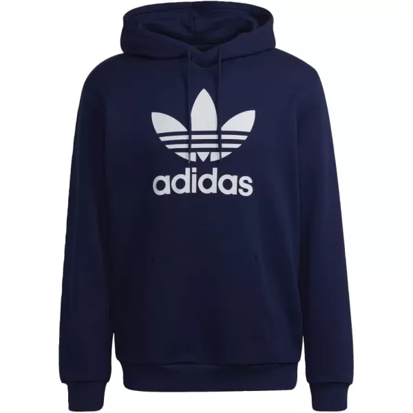 imageadidas Originals Mens Adicolor Essentials Trefoil HoodieNight SkyWhite