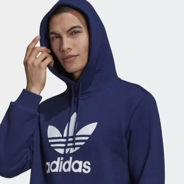 imageadidas Originals Mens Adicolor Essentials Trefoil HoodieNight SkyWhite