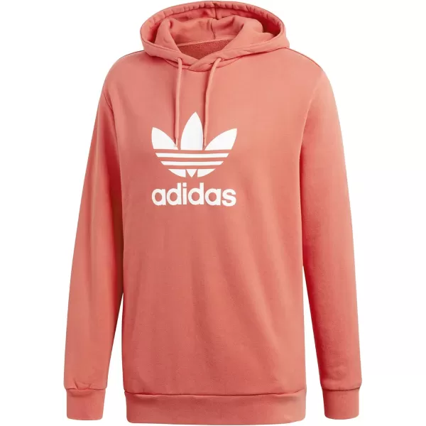 imageadidas Originals Mens Adicolor Essentials Trefoil HoodieTrace ScarletWhite