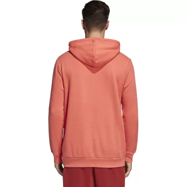 imageadidas Originals Mens Adicolor Essentials Trefoil HoodieTrace ScarletWhite