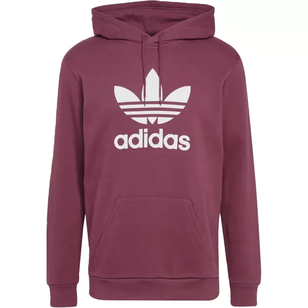 imageadidas Originals Mens Adicolor Essentials Trefoil HoodieVictory CrimsonWhite