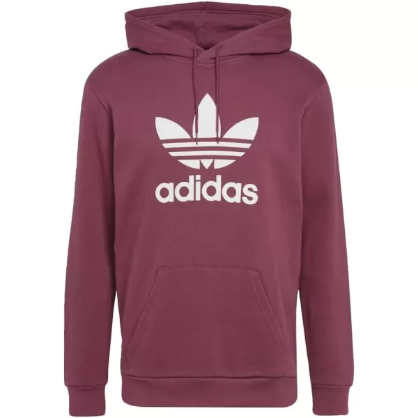 imageadidas Originals Mens Adicolor Essentials Trefoil HoodieVictory CrimsonWhite