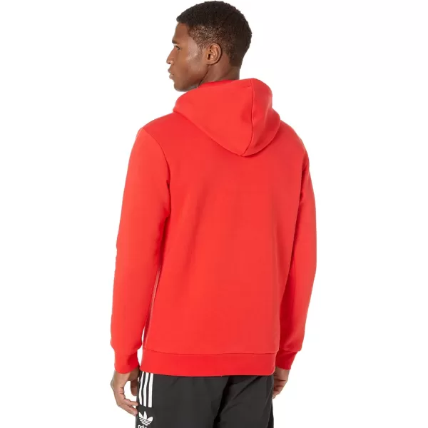 imageadidas Originals Mens Adicolor Essentials Trefoil HoodieVivid Red