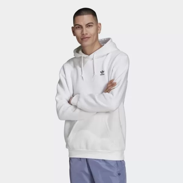 imageadidas Originals Mens Adicolor Essentials Trefoil HoodieWhite