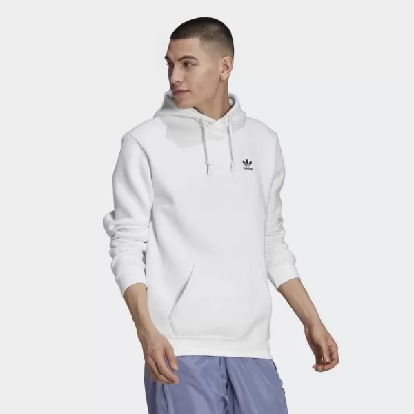 imageadidas Originals Mens Adicolor Essentials Trefoil HoodieWhite