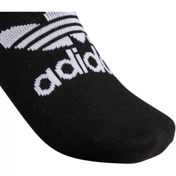 imageadidas Originals Mens Classic Trefoil Superlite Super No Show Socks 6PairBlackWhite