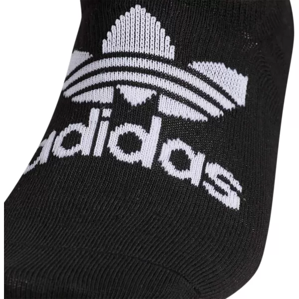 imageadidas Originals Mens Classic Trefoil Superlite Super No Show Socks 6PairBlackWhite