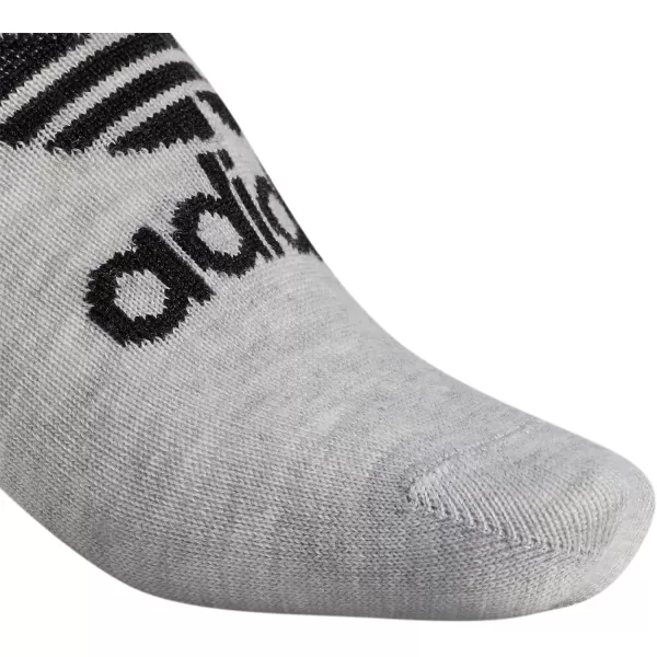 imageadidas Originals Mens Classic Trefoil Superlite Super No Show Socks 6PairHeather GreyWhiteBlack