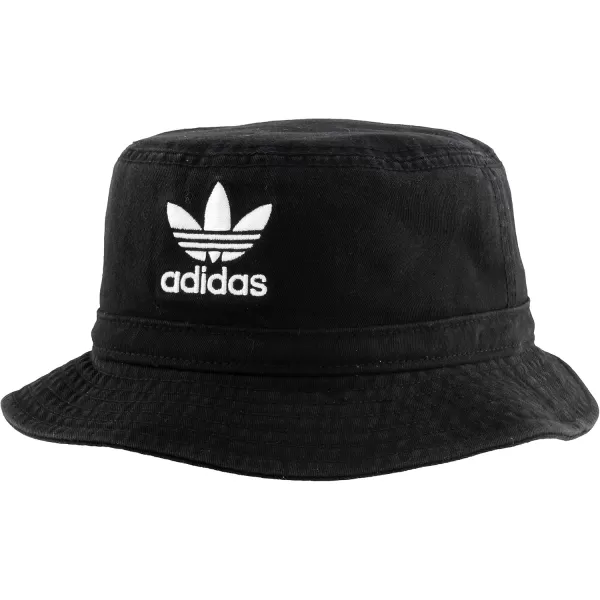 imageadidas Originals Unisex Adult Washed Bucket HatBlackWhite