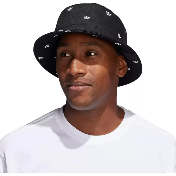 imageadidas Originals Unisex Adult Washed Bucket HatBlackWhiteAop