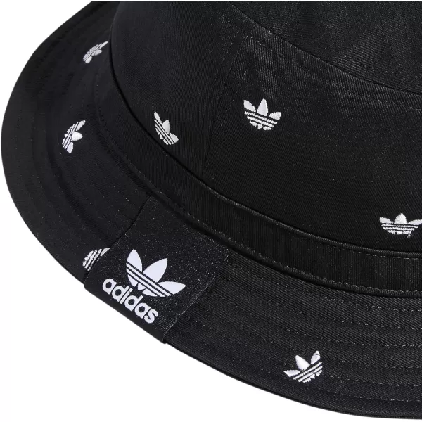 imageadidas Originals Unisex Adult Washed Bucket HatBlackWhiteAop