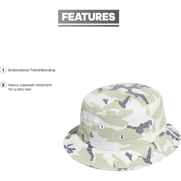 imageadidas Originals Unisex Adult Washed Bucket HatSs22 Adi Camo Orbit Grey HdwrShadow Navy