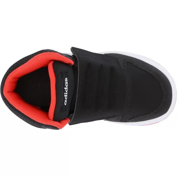 adidas UnisexChild Hoops Mid 20 Basketball ShoesBlackWhiteRed