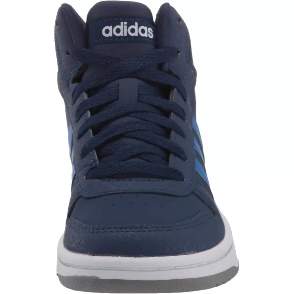 adidas UnisexChild Hoops Mid 20 Basketball ShoesDark BlueBlueWhite