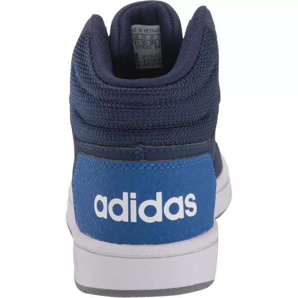 adidas UnisexChild Hoops Mid 20 Basketball ShoesDark BlueBlueWhite