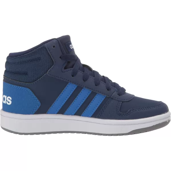 adidas UnisexChild Hoops Mid 20 Basketball ShoesDark BlueBlueWhite