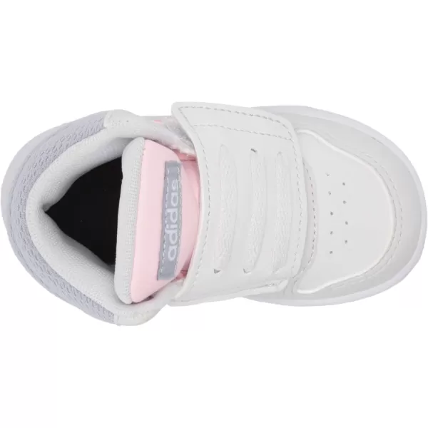 adidas UnisexChild Hoops Mid 20 Basketball ShoesDark GreyPinkHalo Silver