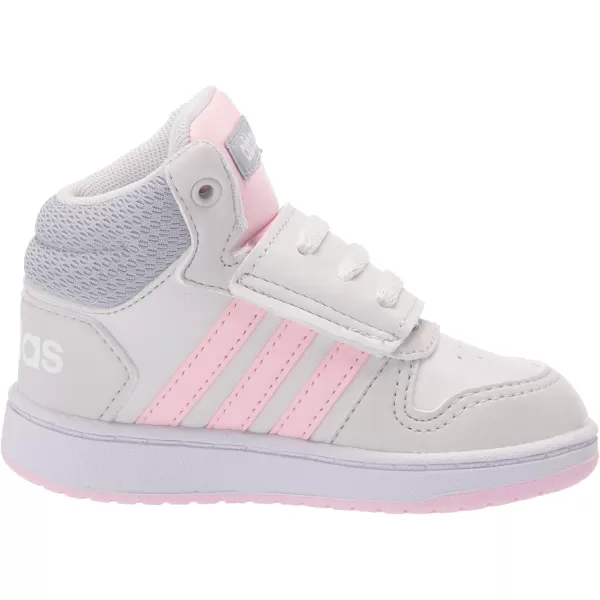 adidas UnisexChild Hoops Mid 20 Basketball ShoesDark GreyPinkHalo Silver