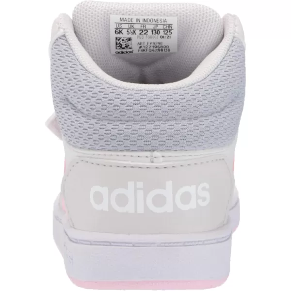 adidas UnisexChild Hoops Mid 20 Basketball ShoesDark GreyPinkHalo Silver