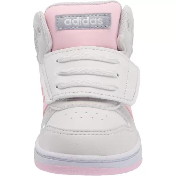 adidas UnisexChild Hoops Mid 20 Basketball ShoesDark GreyPinkHalo Silver