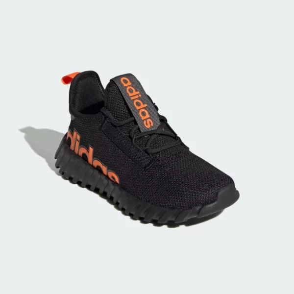 adidas UnisexChild Kaptir 30 Shoes SneakerBlackImpact OrangeGrey