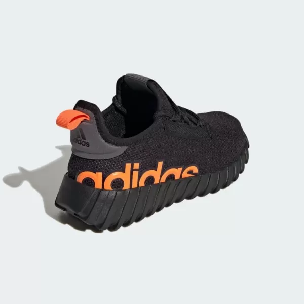 adidas UnisexChild Kaptir 30 Shoes SneakerBlackImpact OrangeGrey