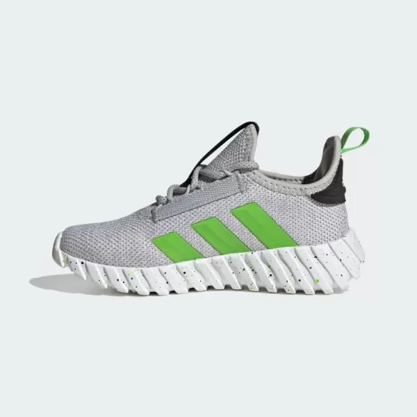 adidas UnisexChild Kaptir 30 Shoes SneakerGreyLucid LimeBlack