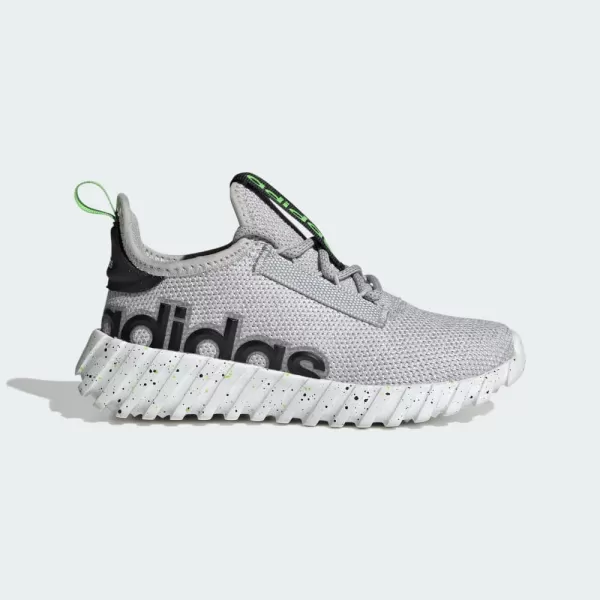 adidas UnisexChild Kaptir 30 Shoes SneakerGreyLucid LimeBlack