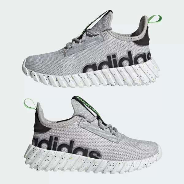 adidas UnisexChild Kaptir 30 Shoes SneakerGreyLucid LimeBlack