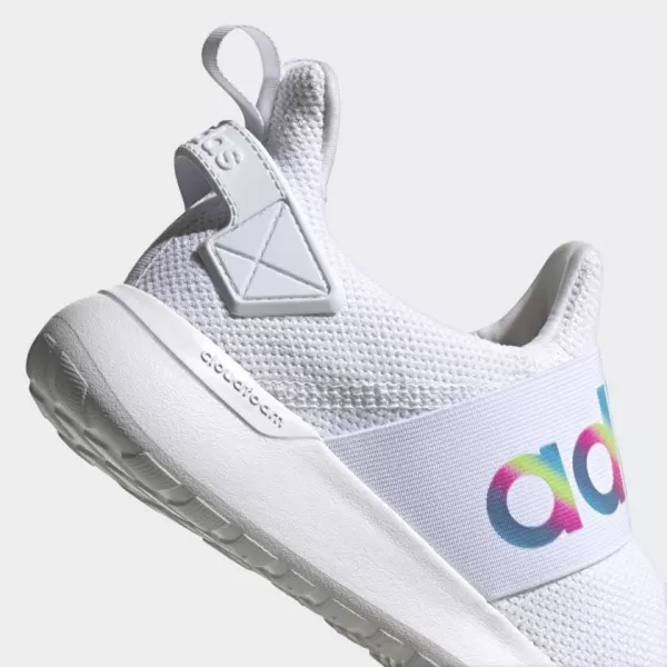 adidas UnisexChild Lite Racer Adapt Running ShoeWhiteLight Granite