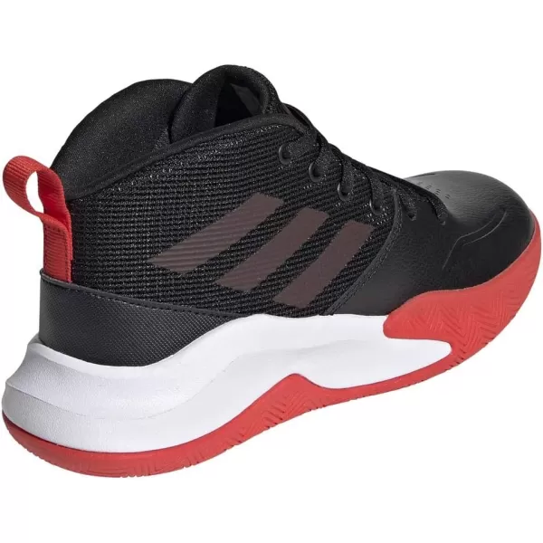 adidas UnisexChild Ownthegame Wide Basketball ShoeBlackActive RedWhite