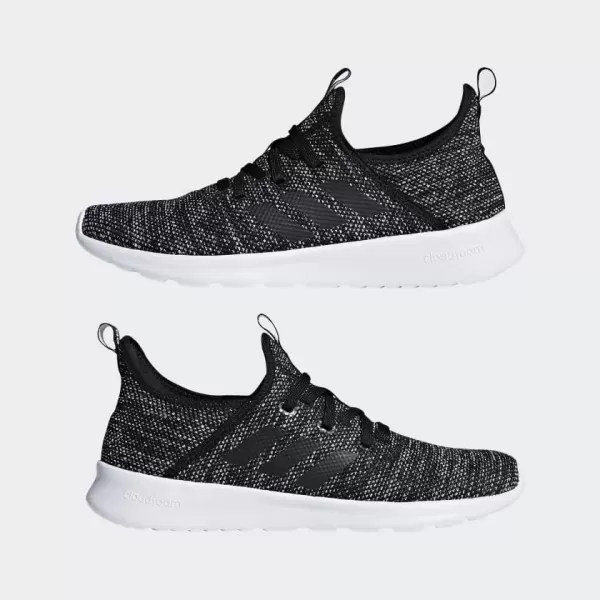 adidas Womens Cloudfoam PureBlackBlackWhite